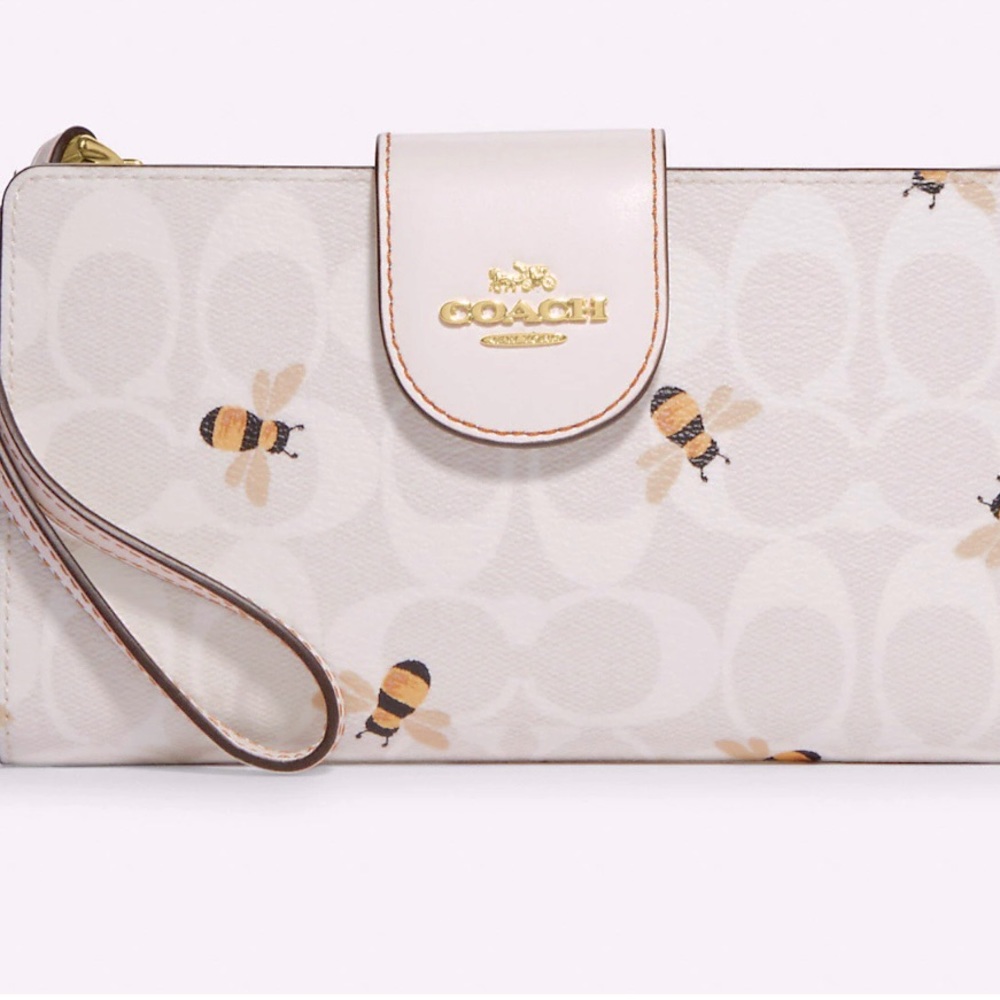 Coach Bee phone wallet